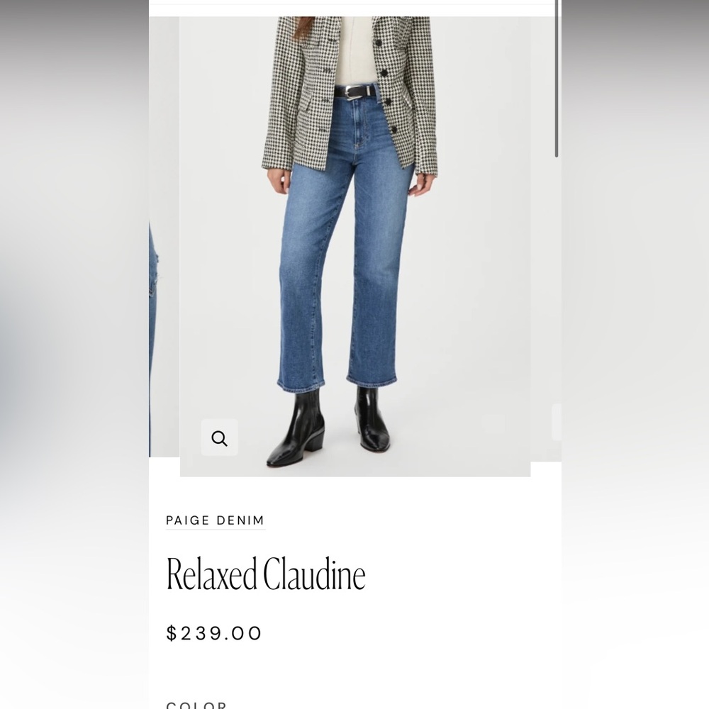 Paige Relaxed Claudine size 23 jeans

Color Concerto Distressed
